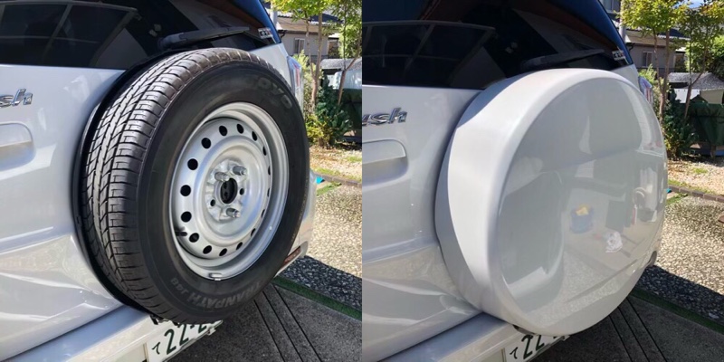 トヨタ　ラッシュ　スペアータイヤカバー トヨタ ラッシュ タイヤカバー 交換｜グーネットピット