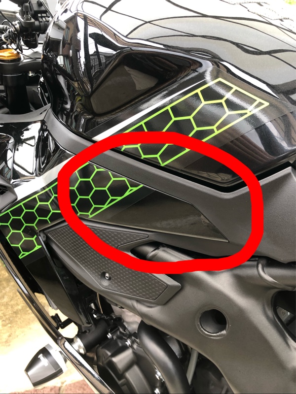 zx25rニーグリップパッド作成🛵(カワサキ Ninja ZX-25R)by zx25rニーグリップパッド作成🛵(カワサキ Ninja ZX-25R)by