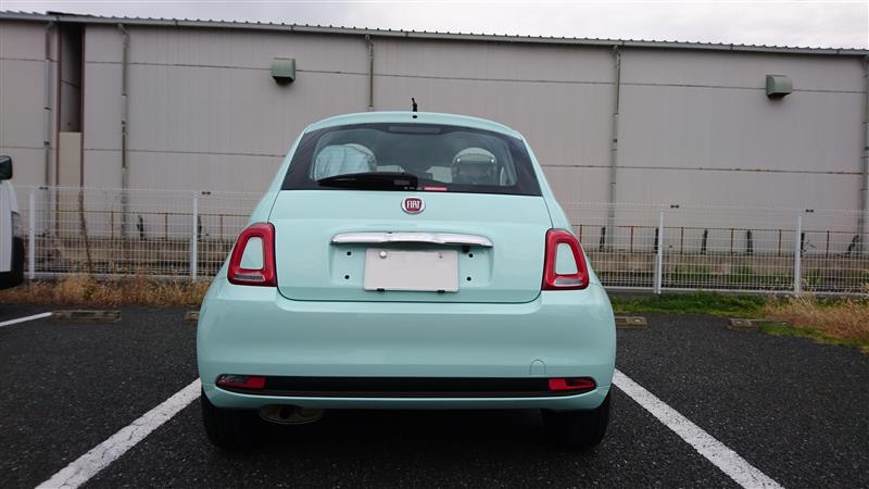 週末作業ーその3①（バックカメラ取付つづき）（フィアット 500