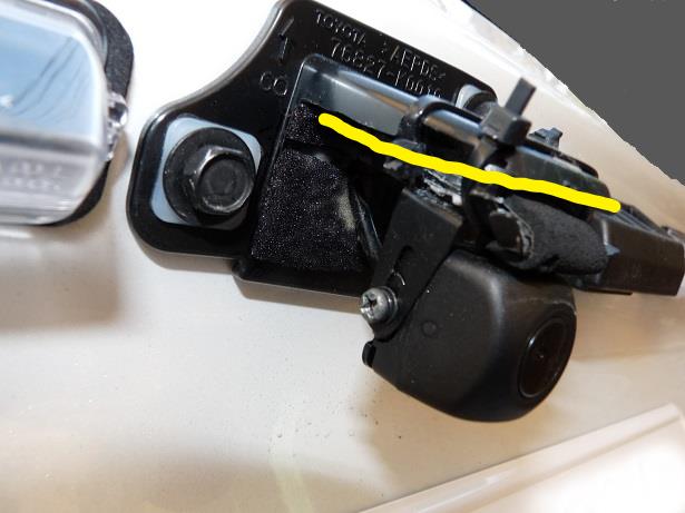 KENWOOD CMOS-C230 RC リアカメラ 取付補足 ②(トヨタ GRヤリス KENWOOD CMOS-C230 RC リアカメラ 取付補足 ②(トヨタ GRヤリス