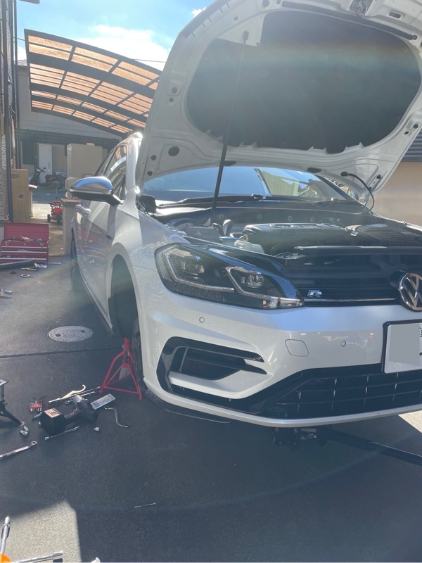 ゴルフ 7.5R 車高調取付 リア編（フォルクスワーゲン ゴルフ R