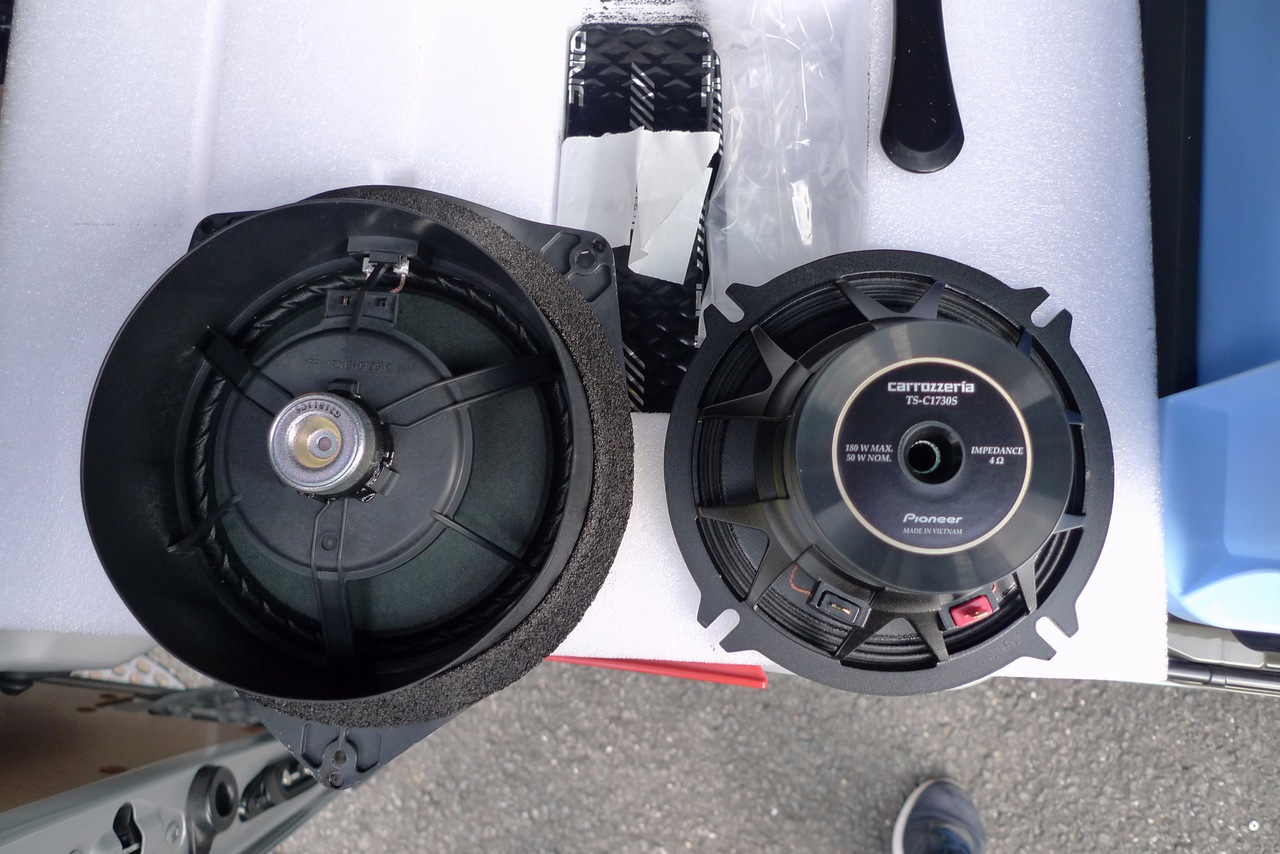 6型】フロントスピーカー交換 (スピーカー取り付け)（トヨタ