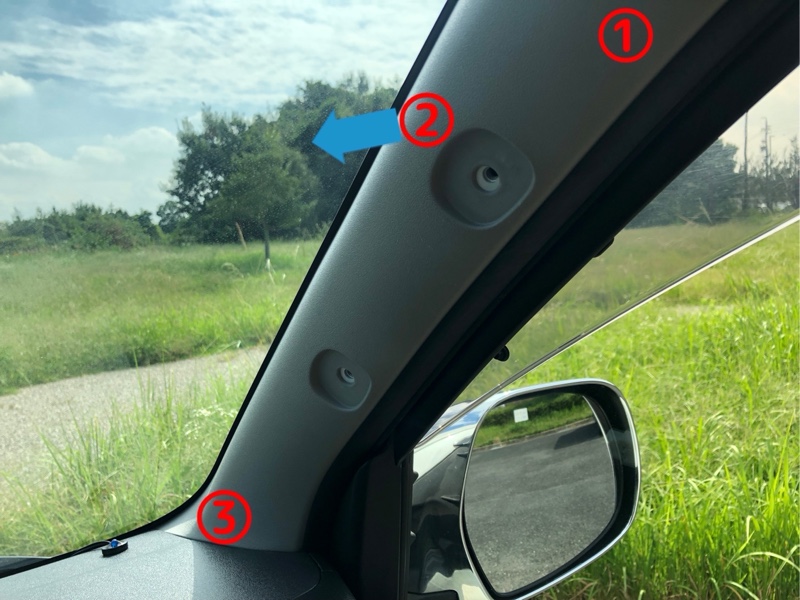 ハイエース 純正 Aピラー 新車外し - メルカリ