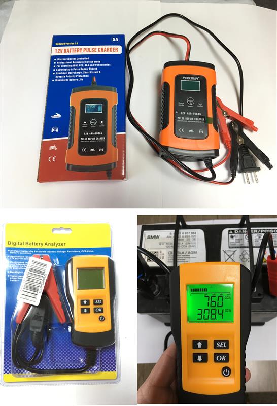 パルスチャージャーバッテリー充電器で弱ったバッテリーの復活に