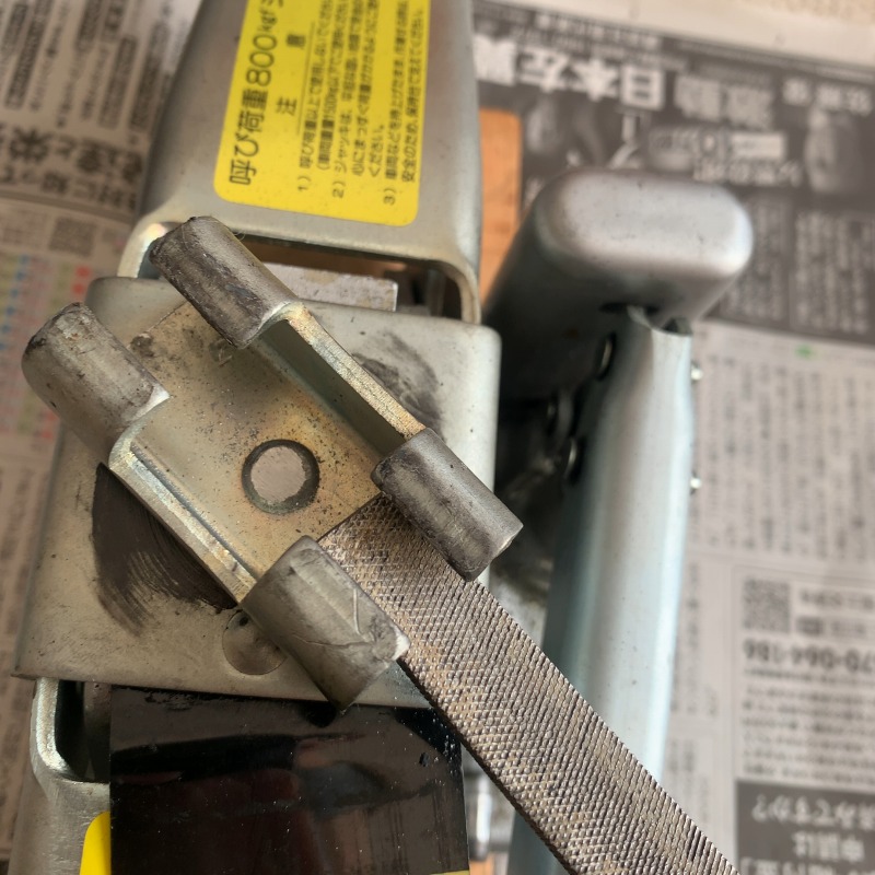 KYB（カヤバ）のシザースジャッキを使いやすく改造してみた