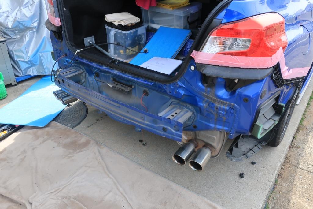 リアアンダースポイラー（台湾製）を取り付けました（スバル WRX