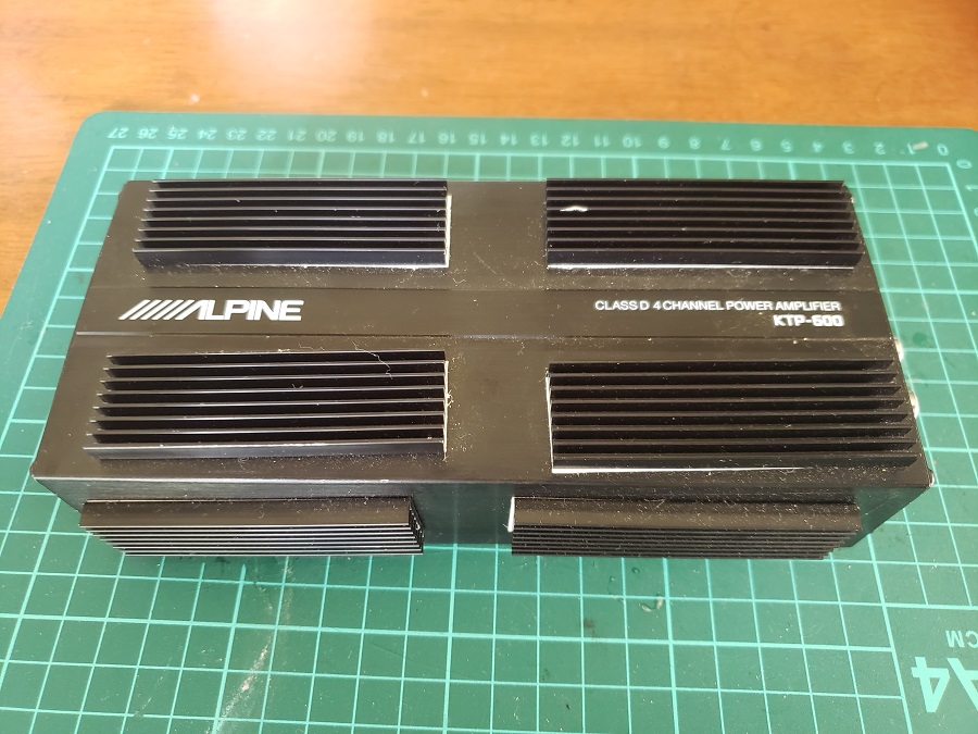 ALPINE KTP-600 パワーアンプの熱暴走でヒートシンク の巻