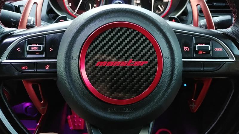 オリジナル自作モンスポカーボンステアリングのリニューアル