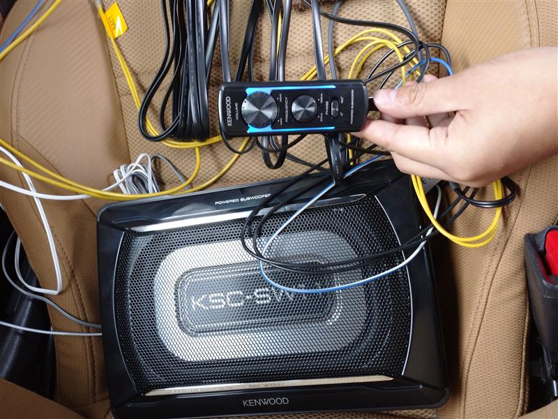 KSC-SW11 KENWOOD サブウーファー 取付（ダイハツ コペン