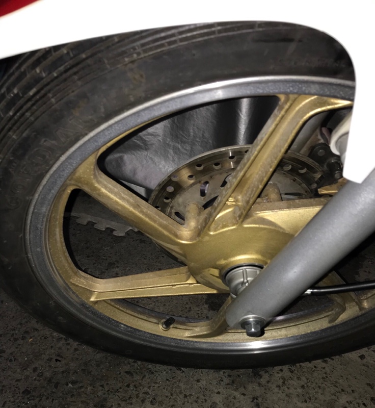 ﾌﾛﾝﾄﾌﾞﾚｰｷ ﾒﾝﾃﾅﾝｽ (CBF125 SDH125-52)（ホンダ CBF125）by 外