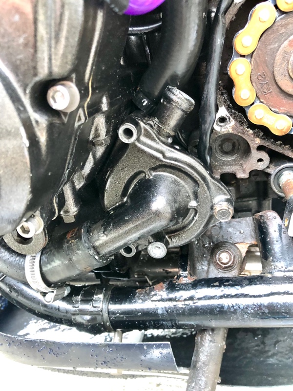 ウォーターポンプ(水漏れ)の交換🪛（ホンダ CB400 SUPER FOUR