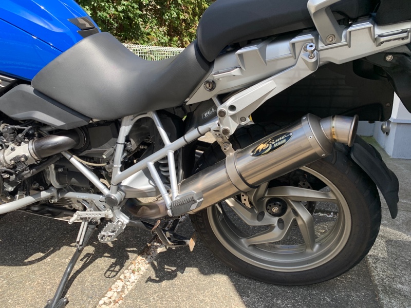 空冷R1200GS ノジマ製チタンフルエキ交換（BMW R1200GS）by
