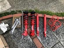 前後足回り交換・SHOWA赤足（その①）フロント】183,143km