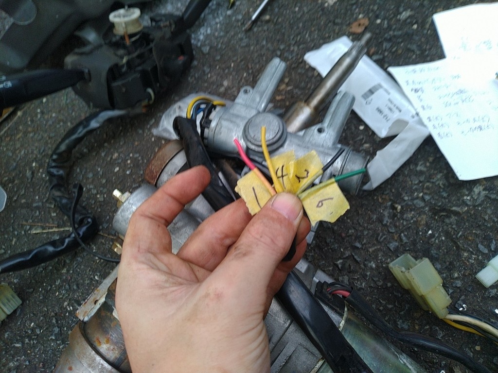 ジムニーJA22電動パワステ コンピューター 配線 鍵付き JA11 パーツ