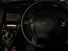 プリウス30 後期 ステアリングスイッチ LEDアイスブルー打ち替え