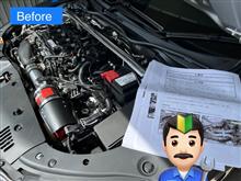 ブローオフバルブ取付け前編（ホンダ シビック (ハッチバック