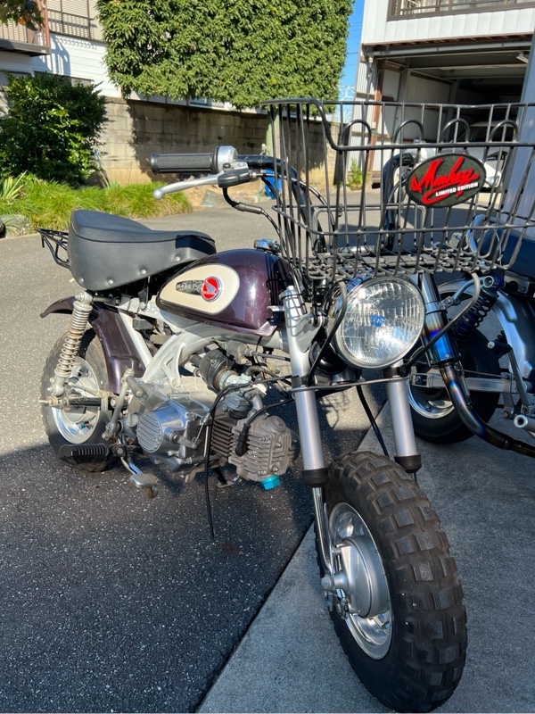ホンダ純正モンキーフロントバスケット（ホンダ モンキー Z50J