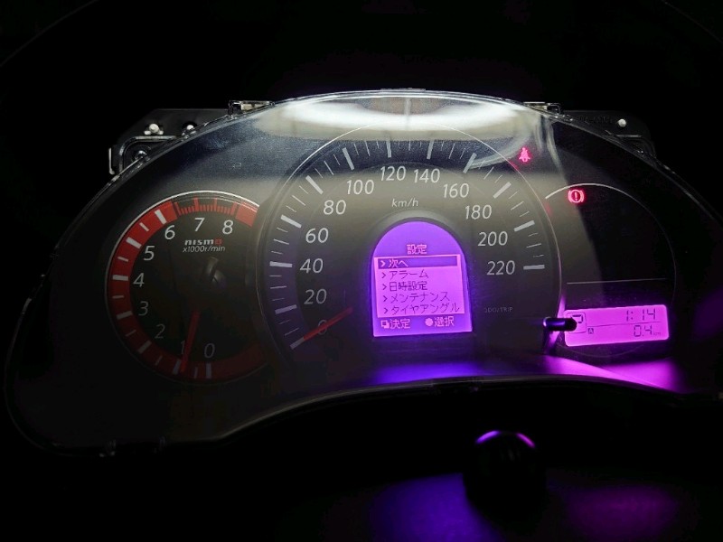 マーチニスモコンビネーションメーター LED 打ち替え（日産