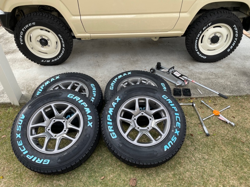 ジムニーJB64W スタッドレスタイヤセット（純正ホイール　GRIPMAX） 楽天市場】タイヤ ジムニー スタッドレス（ブランドグリップ