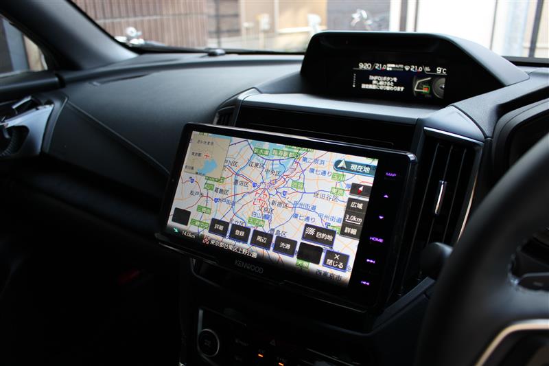 KENWOOD 彩速ナビ MDV-M908HDF 社外ナビ取付(自力)（スバル