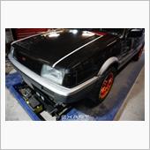 AE82型カローラ　ワンオフマフラー製作の画像