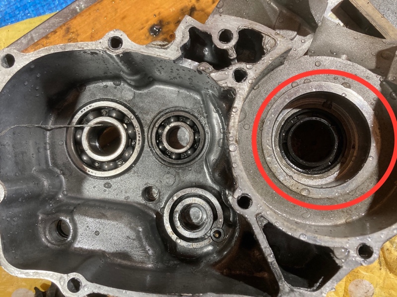 予備エンジン腰上オーバーホールして積み替え（カワサキ KLX250