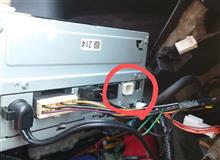 AUX　ジャック取付　シフトパネルアルカンターラ調へ