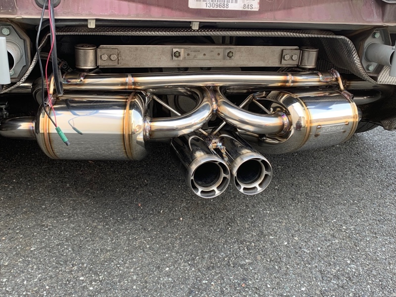 986ボクスター 車検対応 サクラム マフラー