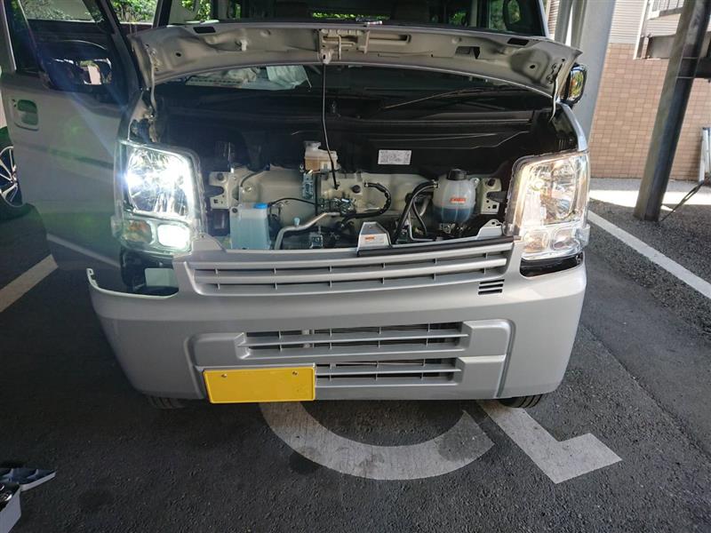 ヘッドライトハロゲンからLED化（日産 NV100クリッパー・DR17V