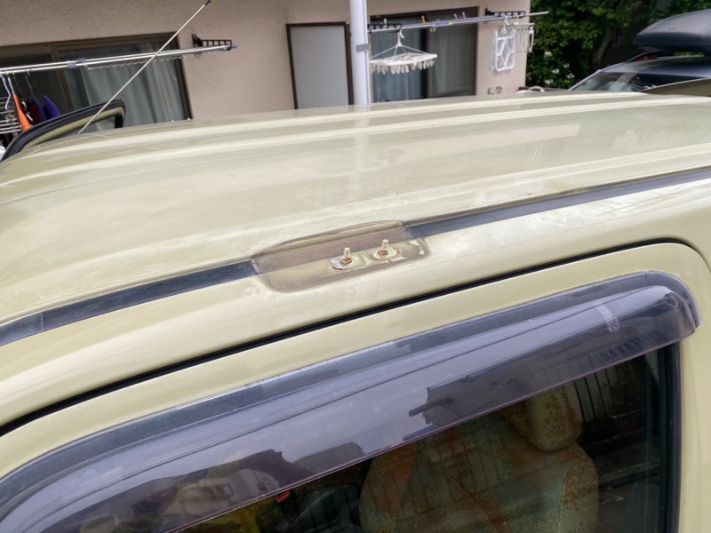 ジムニー jb23純正 ルーフレール シルバー 傷割れ有 - メルカリ