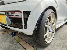 アルト用マッドフラップ泥除け取り付け（スズキ アルトワークス