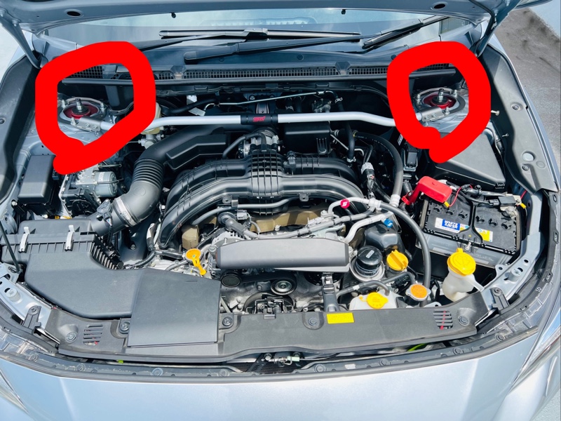フレキシブルタワーバー フロント（NA車用）：IMPREZA 5Door（GP
