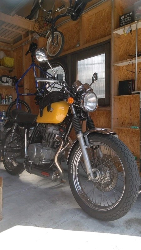 GB250の純正アルミリムを流用（フロント18インチ化）①（ホンダ