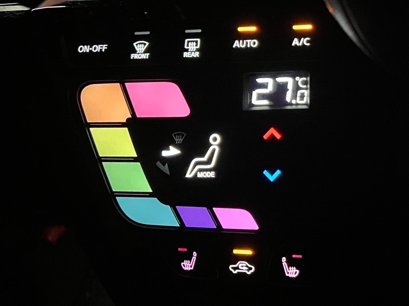 私もエアコンパネルのカラー化をしてみた。（日産 ルークス