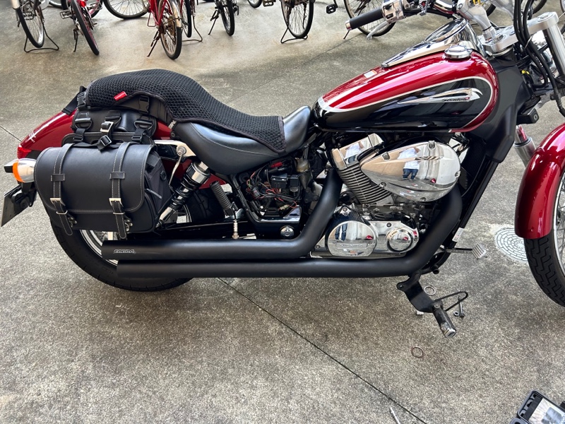 ホンダ シャドウ400 フルブラック ビンテージクラシックカスタム マフラー ハンドル シート 多数カスタム B450168| BDSバイクセンサー