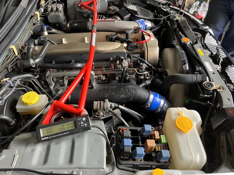 RB26クランク角センサー仮交換（日産 スカイラインGT‐R・R33