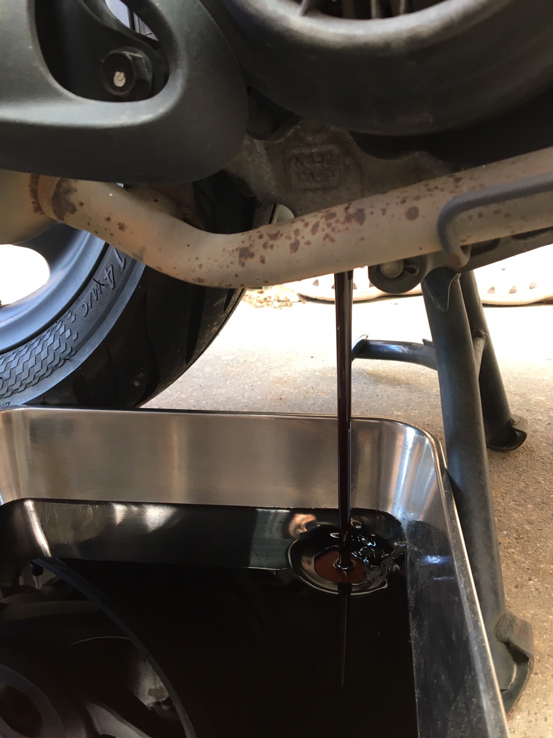 jf58 13.0 エンジンオイル交換 ドレンボルトも交換（ホンダ Dio