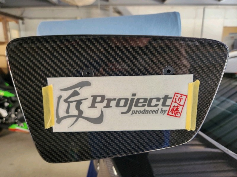 匠カーボンGTウイング ステッカー貼付（スバル WRX STI・VAB）by