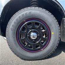 NEW夏タイヤホイールセットの装着（ダイハツ アトレー・S700V