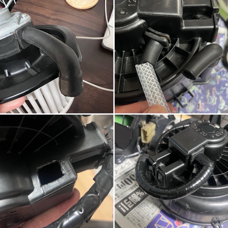 エアコンフィルター化 ＆ ブロアモーター流用加工（トヨタ