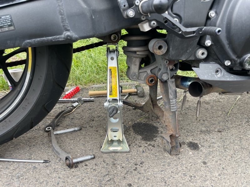ローダウンキット取付(カワサキ ZX-14R)by やまかる - みんカラ ローダウンキット取付(カワサキ ZX-14R)by やまかる - みんカラ