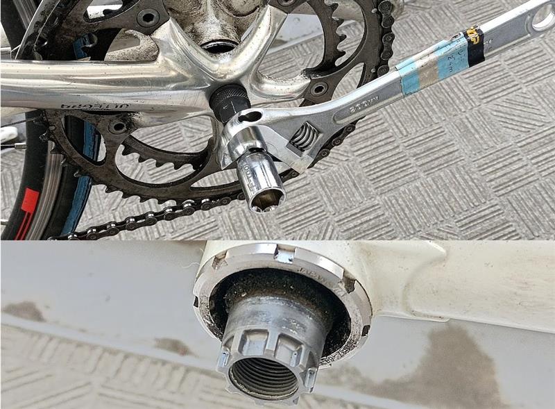 ギアクランクの取付け オクタリンククランク - Kinoの自転車日記