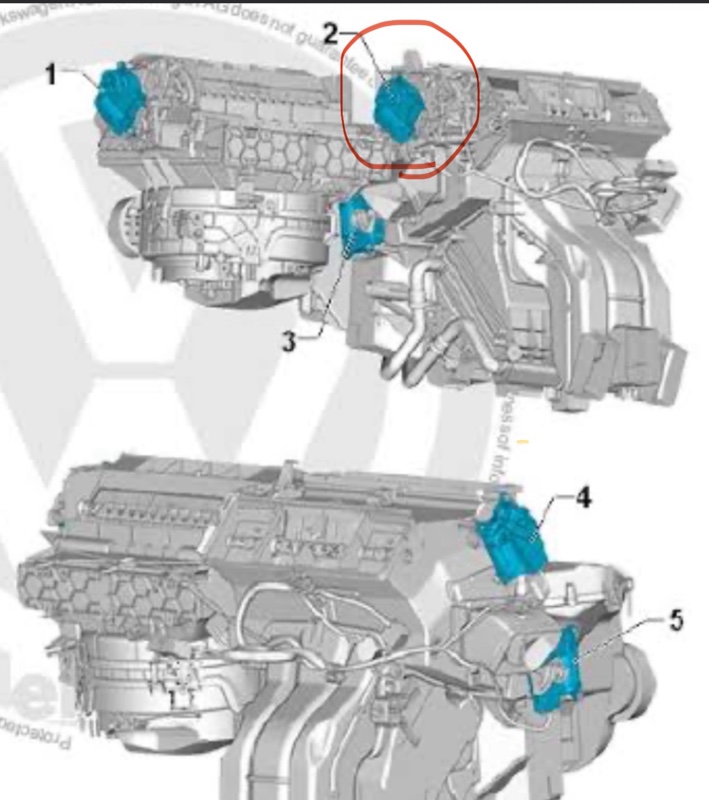エアコンフラップモーター交換（アウディ A3スポーツバック・8V