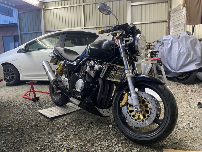 アンダーカウル取り付け（ホンダ CB400SF HYPER VTEC）by かZu