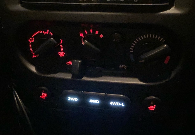 JB23 エアコンパネル電球のLED化（スズキ ジムニー・JB23W）by