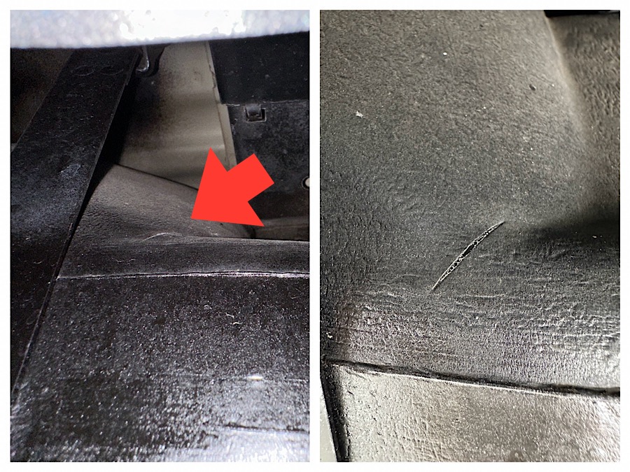 燃料タンクの亀裂に対処しました。（其の1）（日産 スカイライン