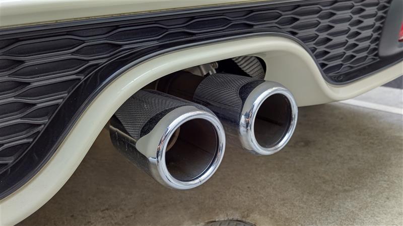 JCW PRO Exhaust テールパイプトリム装着（ミニ MINI・F55/56