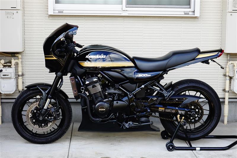 Cafeカウルのタイガーライン化（カワサキ Z900RS）by 弓人族