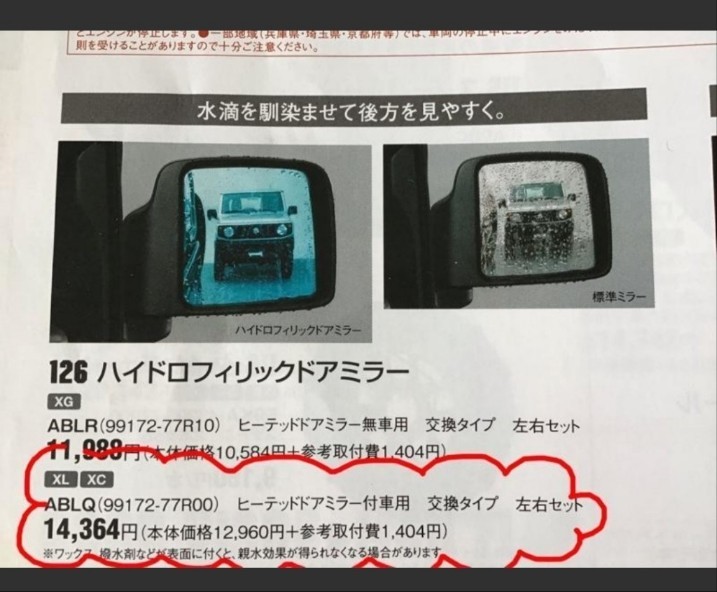 ハイドロフィリックドアミラー取付🔧(スズキ ジムニー・JB64W ハイドロフィリックドアミラー取付🔧(スズキ ジムニー・JB64W