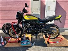 ゲイルスピードホイール・大口径ディスクローター交換（カワサキ